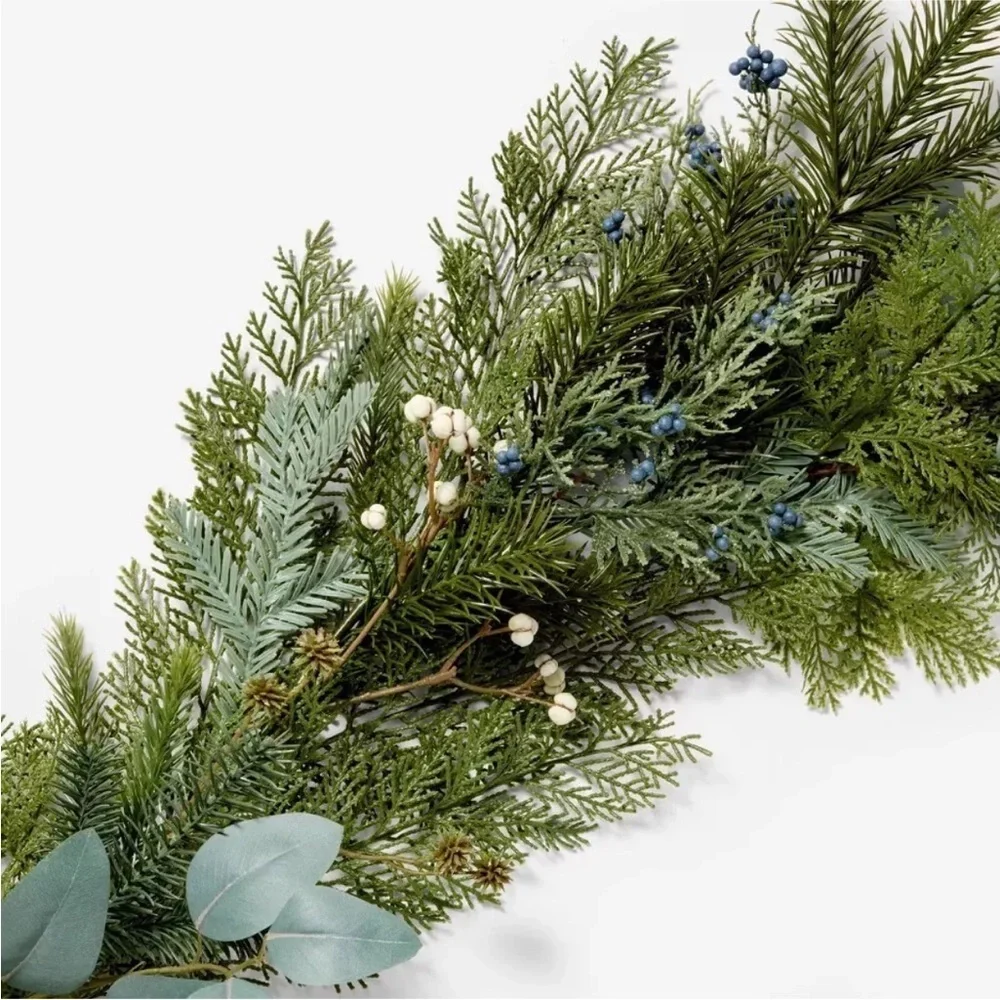 Mixed Green Holiday Artificial Garland - Threshold™ designed with Studio McGee